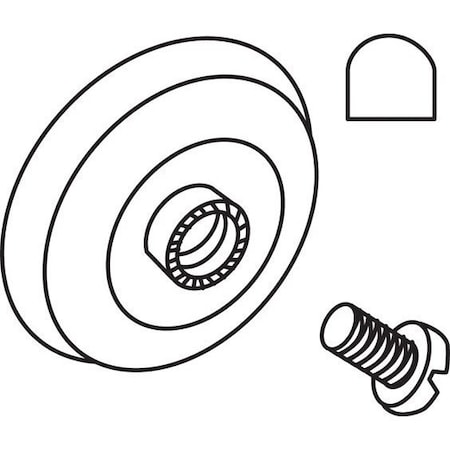 Strybuc 7/8in Oval Shower Roller 21-52-2